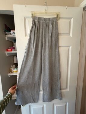 Gray Wide Leg Lounge Pants